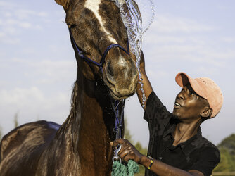 John Njenga, animal carer and handyman at Everything Altitude